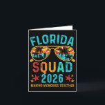 Carte Équipe de vacances en Floride 2026 Vintag assorti<br><div class="desc">Équipe de vacances en Floride 2026 Vintage assorti pour la famille</div>