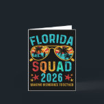 Carte Équipe de vacances en Floride 2026 Vintag assorti<br><div class="desc">Équipe de vacances en Floride 2026 Vintage assorti pour la famille</div>