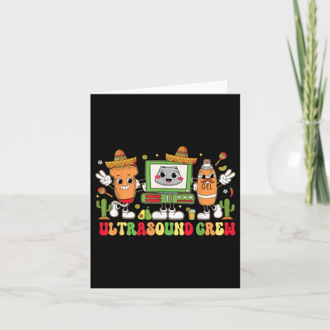Carte Équipe d'échographie Fiesta Cinco De Mayo Sonograp (Devant)