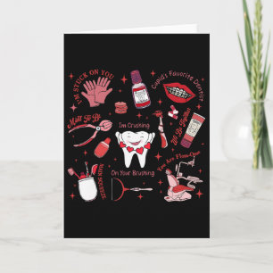 Carte Équipe dentaire aux dents mignonnes pour la Saint-