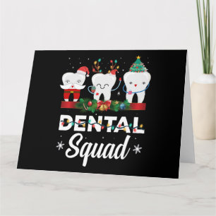 Carte Équipe dentaire de Noël Vêtements Drôle de Noël De