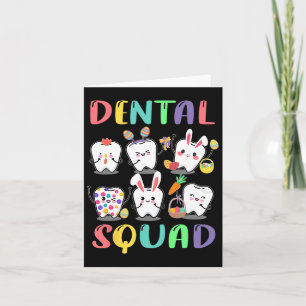 Carte Équipe Dentaire Dentiste Pâques Fun Dentaire Joyeu