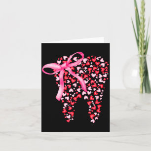 Carte Équipe Dentaire Saint-Valentin Cœur Mignon Dents H
