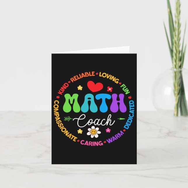 Carte Équipe D'Entraîneurs En Mathématiques D'Enseigneme (Devant)
