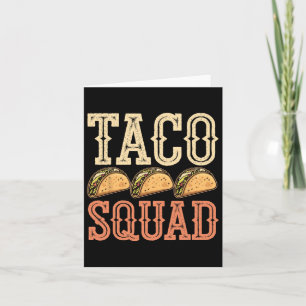 Carte Équipe drôle de Taco