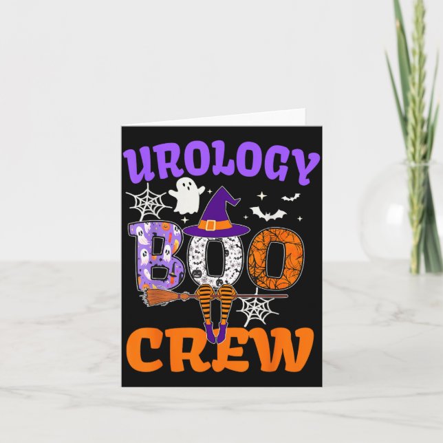 Carte Équipe d'urologie Spooky Ghost Halloween drôle (Devant)