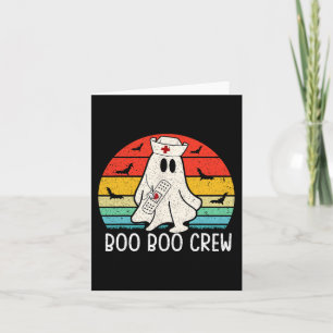 Carte Équipe fantôme rétro Boo Boo femmes infirmières dr