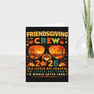 Carte Équipe Friendsgiving 2026 Action de grâce d'automn