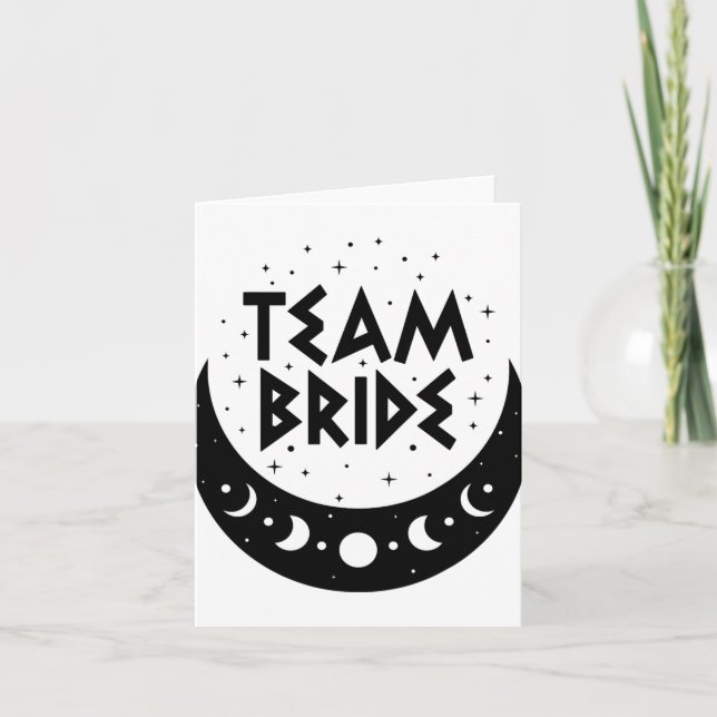 Carte Équipe gothique Mariée Mariage Bachelorette Party (Devant)