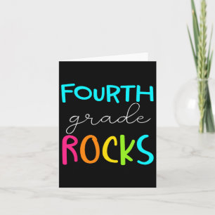 Carte Équipe Grade Rocks enseignant de 4e année