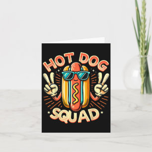 Carte Équipe Hot Dog Squad Hot Dog Stand Team Hotdog Cre