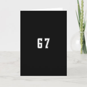 Carte Équipe junior numéro 67 uniforme numéroté sports b