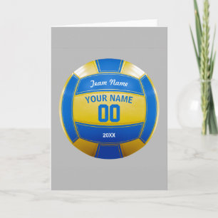 Carte Équipe nommée de l'année du joueur de volleyball