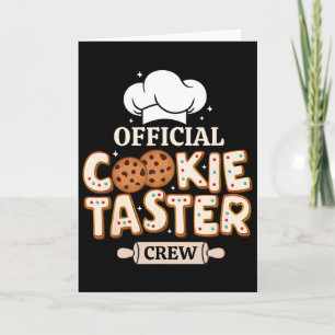 Carte Équipe officielle de goûteurs de cookies Équipe de
