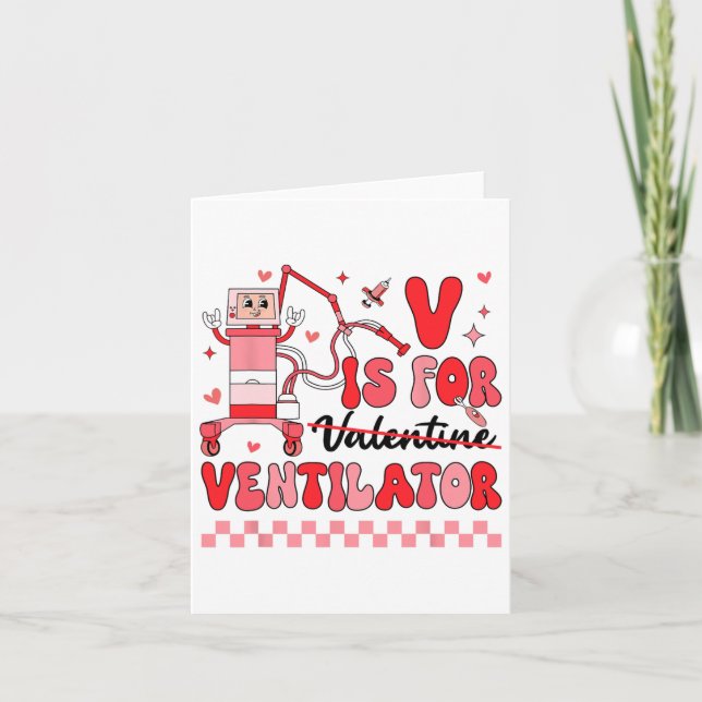 Carte Équipe pulmonaire Saint-Valentin Thérapeute respir (Devant)