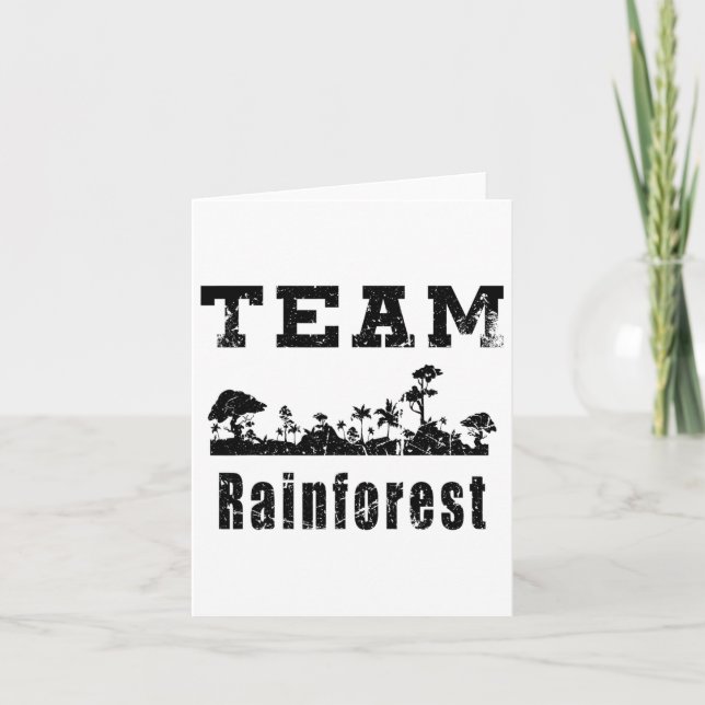 Carte Équipe Rainforest Earth Day Vintage  (Devant)