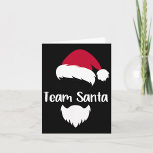 Carte Équipe Santa Costume de Noël Claus Cadeau Correspo