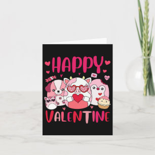 Carte Équipe Squish Cadeaux de Saint-Valentin heureux Mi