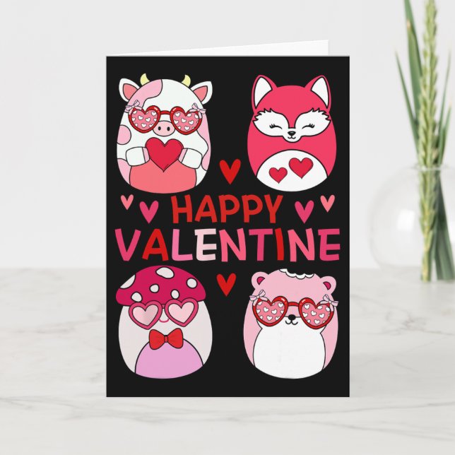 Carte Équipe Squish Cadeaux de Saint-Valentin pour enfan (Devant)