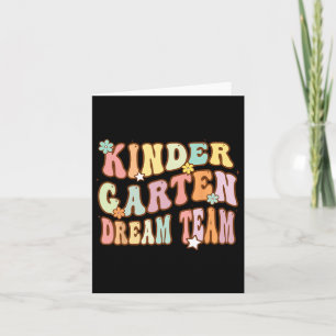 Carte Équipe super De Rêve De Jardin D'Enfants Premier J