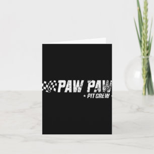 Carte Équipe T de Paw Paw Course de voiture Anniversaire