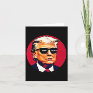 Carte Équipe Trump Patriotic 4 Juillet Je Suis Présidé