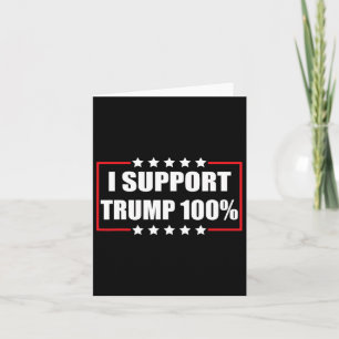 Carte Équipe Trump Pro Trump Patriotic I Support Trump 1