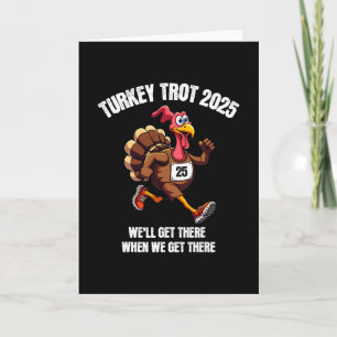 Carte Équipe Turkey Trot 2025 Course drôle de Thanksgivi