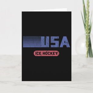 Carte Équipe USA Sports Rétro Équipe Américaine de Hocke