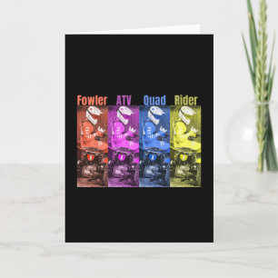 Carte équitation de quad atv