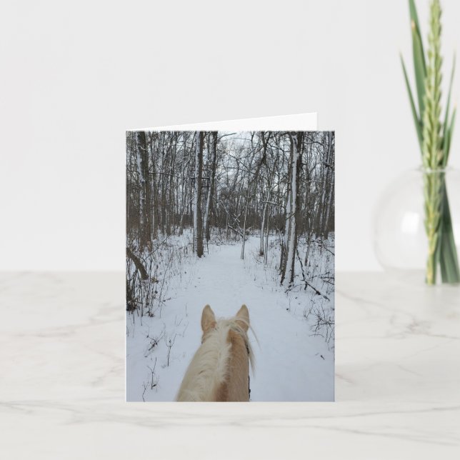 Carte Équitation hivernale (Devant)