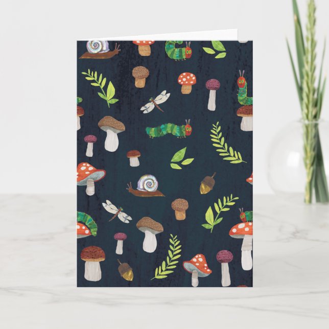 Carte Eric Carle | Motif Bugs et Champignons (Devant)
