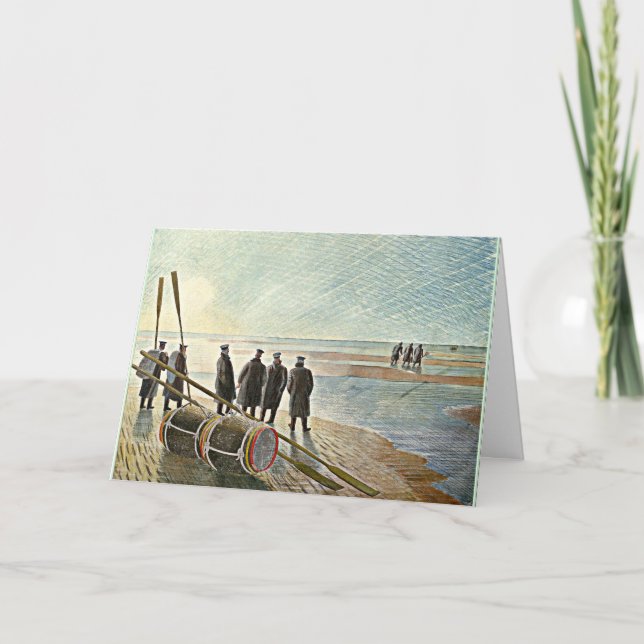 Carte Eric Ravilien - Travail dangereux à basse marée (Devant)