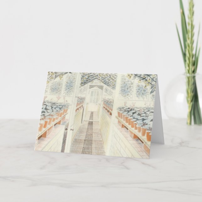 Carte Eric Ravilious Les Tomates De Cyclamen À Serre (Devant)