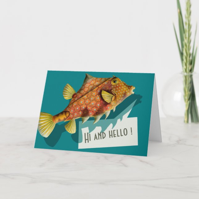 Carte Ernst Haeckel Hi and hello CC0512 Greeting Card (Devant)