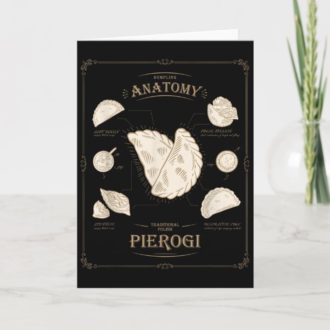 Carte Erogi Dumpling Anatomie Tunique Recette Lish Tee,  (Devant)
