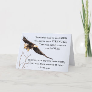 Carte Ésaïe 40:31 Ceux qui attendent sur le Seigneur, la
