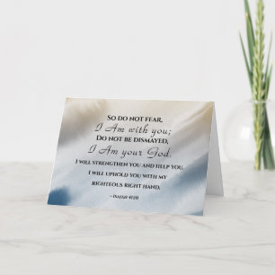 Carte Ésaïe 41:10 Ne craignez pas car je suis avec vous