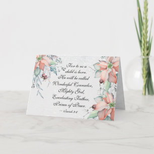 Carte Ésaïe 9:6 Il sera appelé Merveilleux...Noël