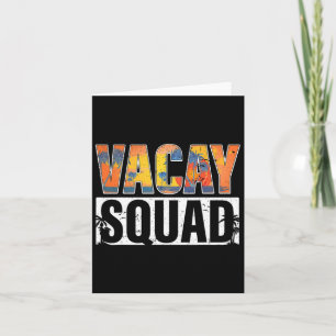 Carte Escadron Vacay Vacances d'été Famille Amis Voyage 