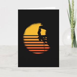 Carte Escalade Retro Vintage Rock