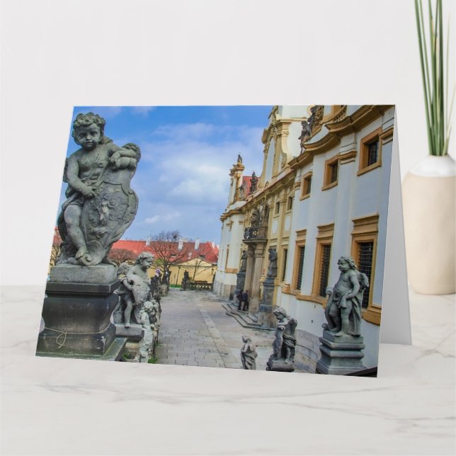 Carte Escaliers avec anges en pierre à l'église Loreto P (Devant)