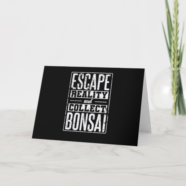 Carte Escape Reality and Collect Bonsai Gartenkunst (Devant)