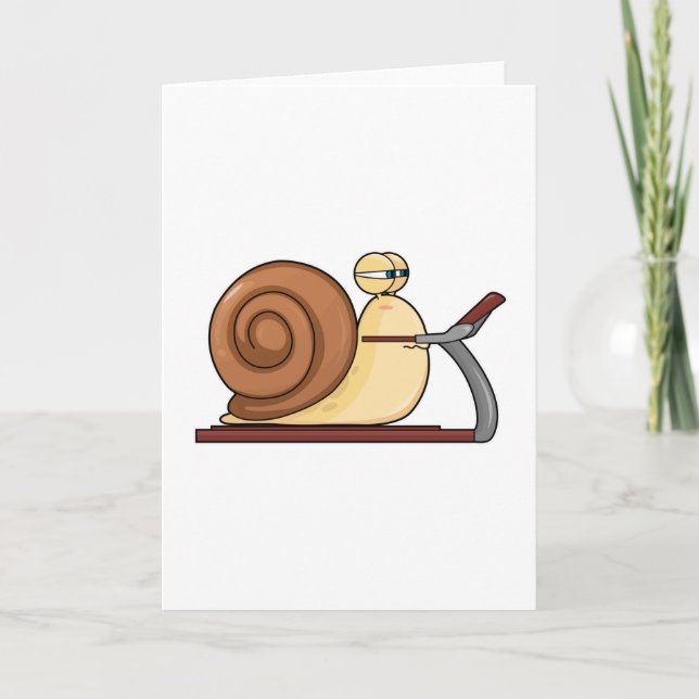 Carte Escargot à la traîne (Devant)