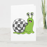 Escargot aux échecs avec échiquier