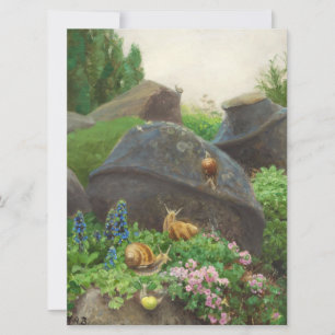 Carte Escargots dans un jardin