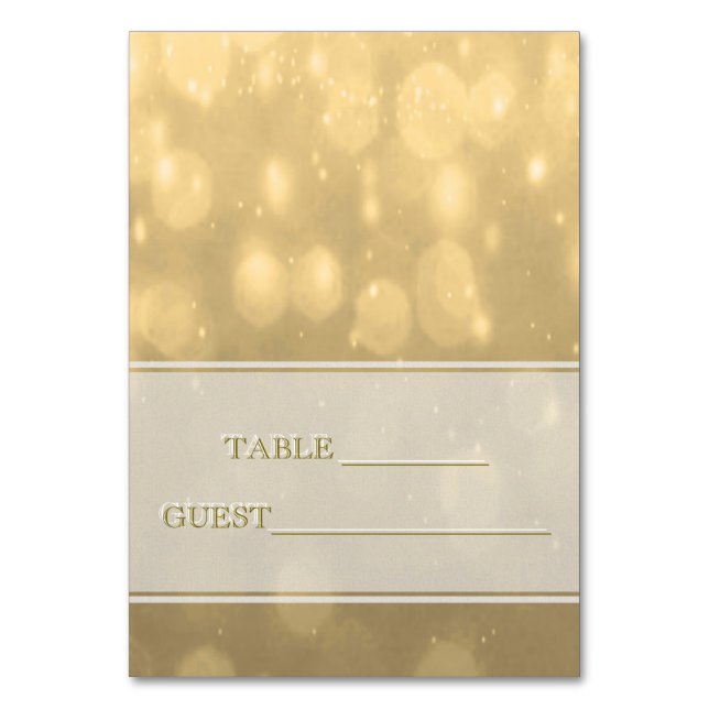 Carte Escort Gold Bokeh (Par défaut)