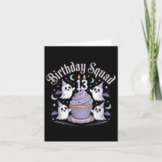 Carte Escouade Anniversaire 13ème Pastel Ghost Cupcake C