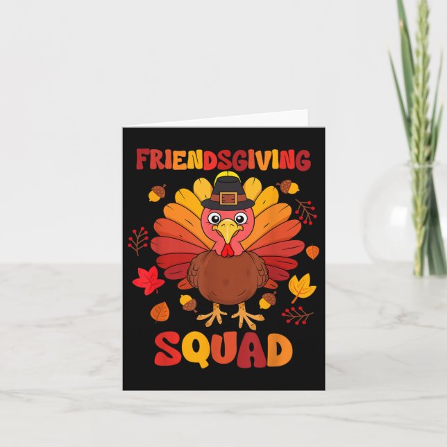 Carte Escouade d'action amicale Thanksgiving Dons Turqui (Devant)
