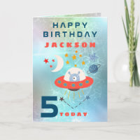 Espace Alien spatial 5e anniversaire Turquoise